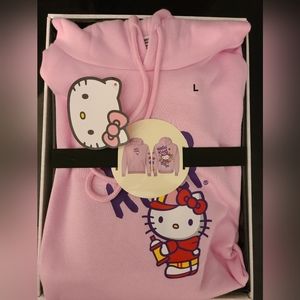 BNWT - Hello Kitty by Sanrio Pink Hoodie Size Large